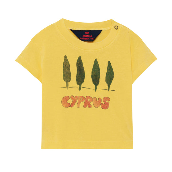 ROOSTER BABY T-SHIRT, SOFT YELLOW