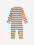BABY YELLOW STRIPES WRAP OVERALL