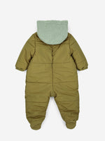 BABY COLOR BLOCK HOODED OVERALL