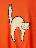 ANGRY CAT EMBROIDERED SWEATSHIRT