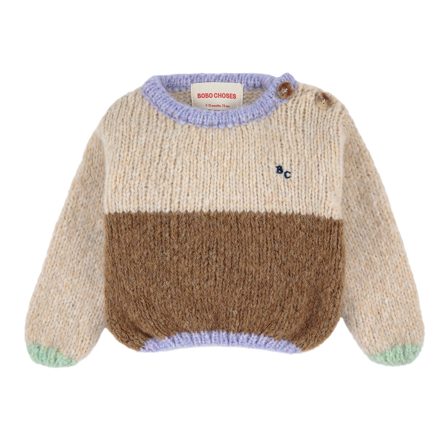 COLOR BLOCK KNITTED JUMPER