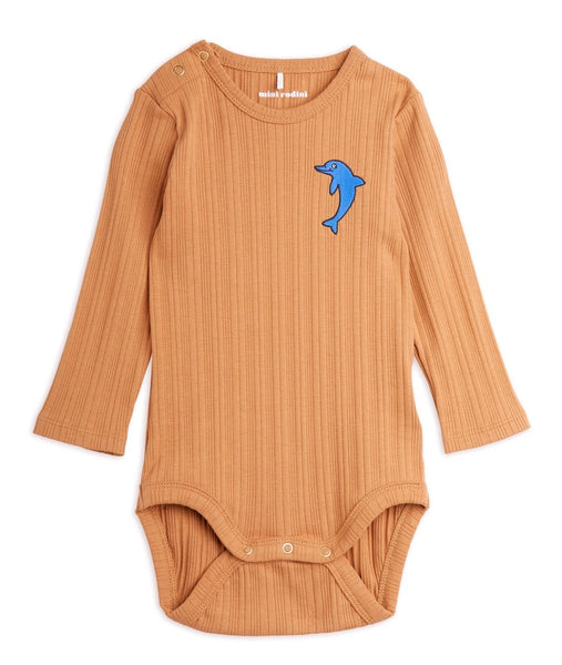 DOLPHIN EMBROIDED BODY, BEIGE