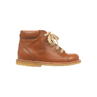 STARTER BOOT WITH LACES, COGNAC