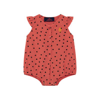 BUTTERFLY BABY BODY, RED DOTS