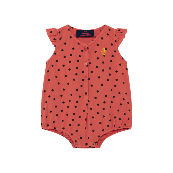 BUTTERFLY BABY BODY, RED DOTS